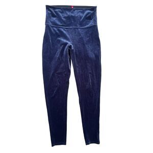 Spanx Velvet Pull On‎ Leggings Lapris Night Navy Blue Jewel Toned Solid , Size L